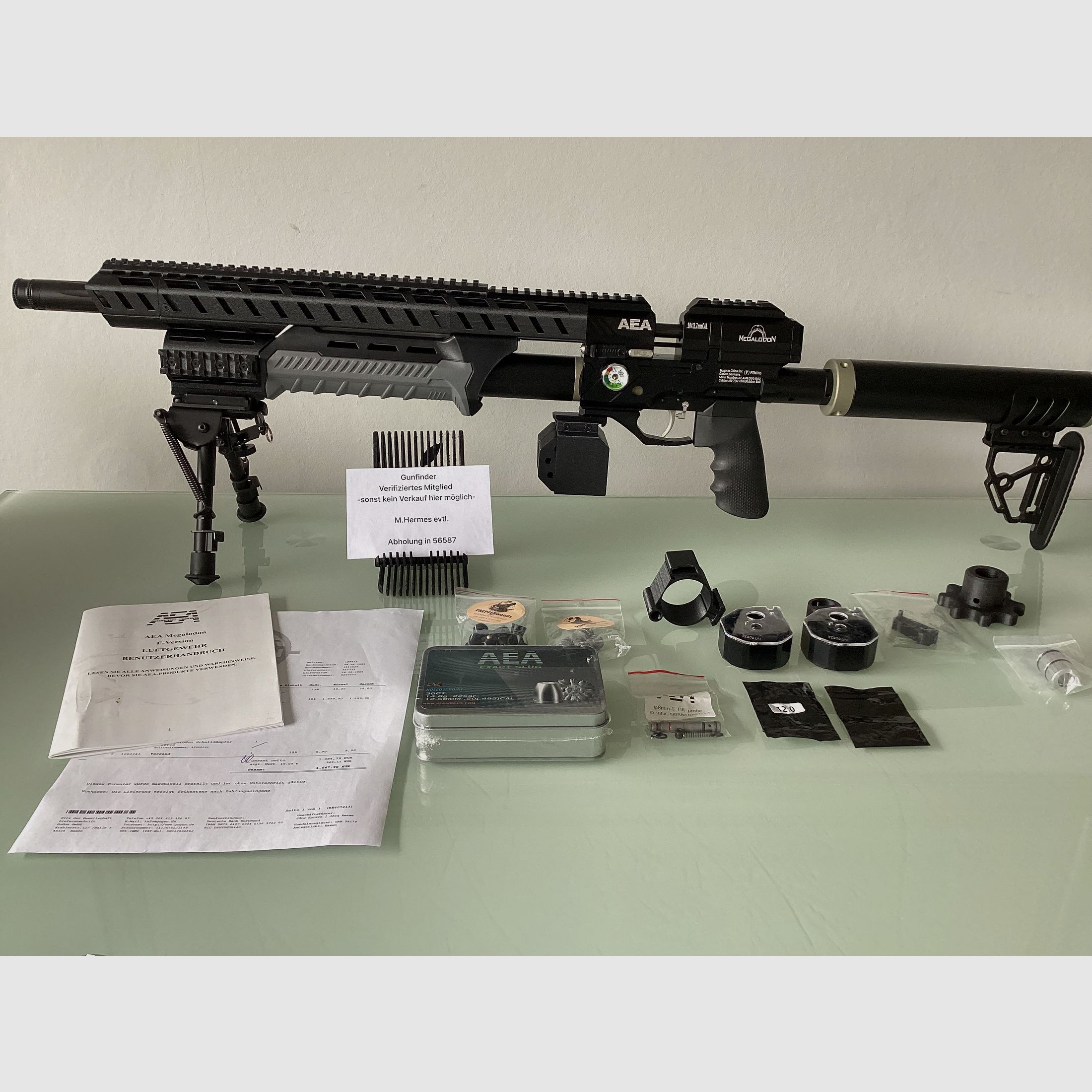 Neue direkt verfügbare AEA Megalodon mit sehr viel Zubehör und Kaufbeleg +Ovp