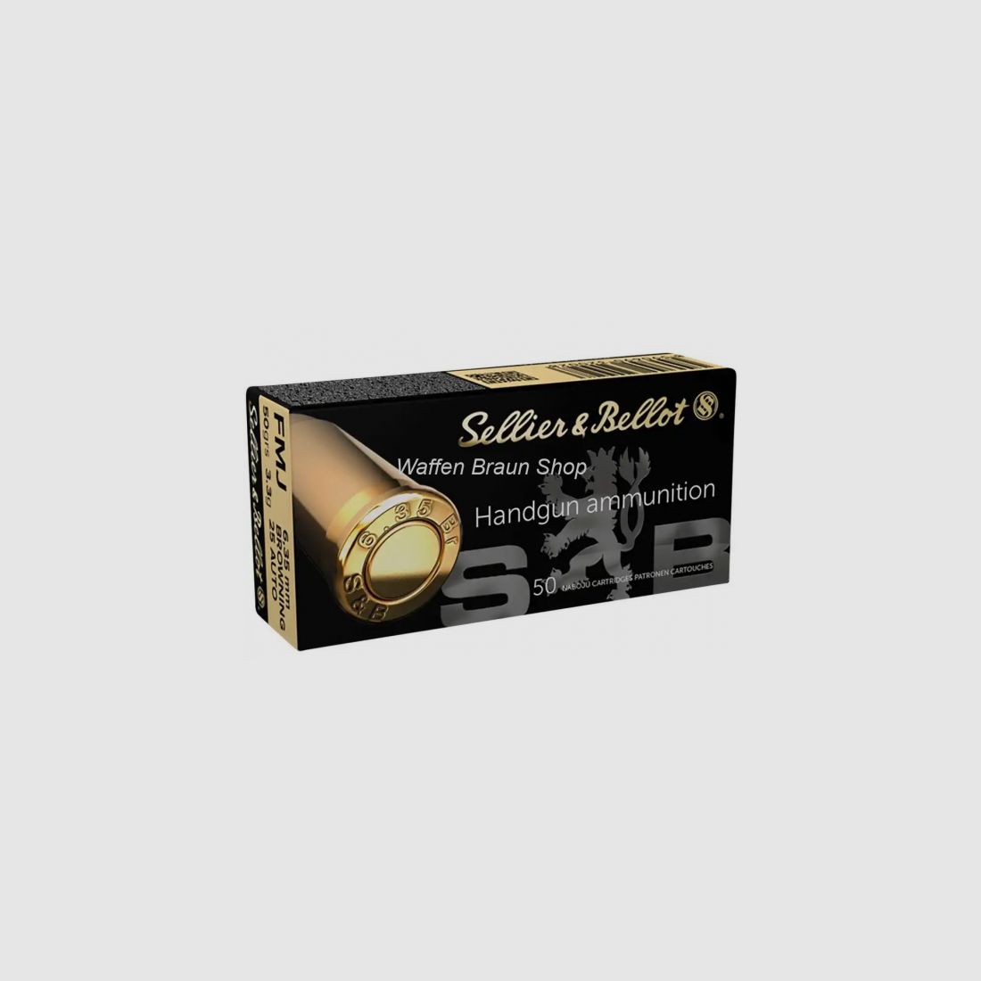 S+B 6,35mm Brow. FMJ 50g. 50szt