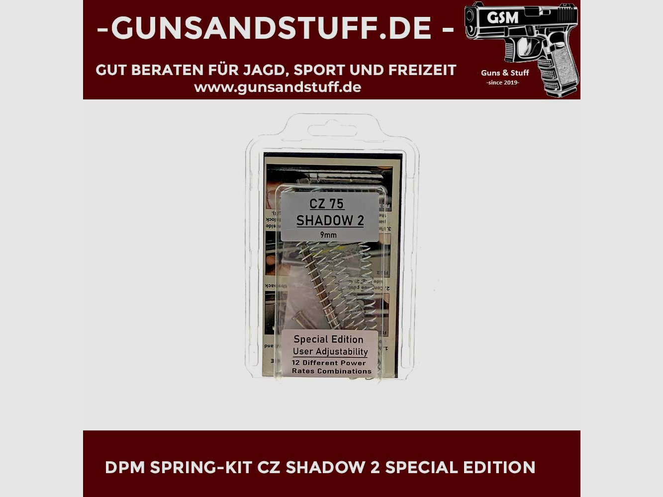 DPM SPRING-KIT CZ SHADOW 2 SPECIAL EDITION