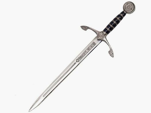 Miniatur Schwert schwarzer Ritter