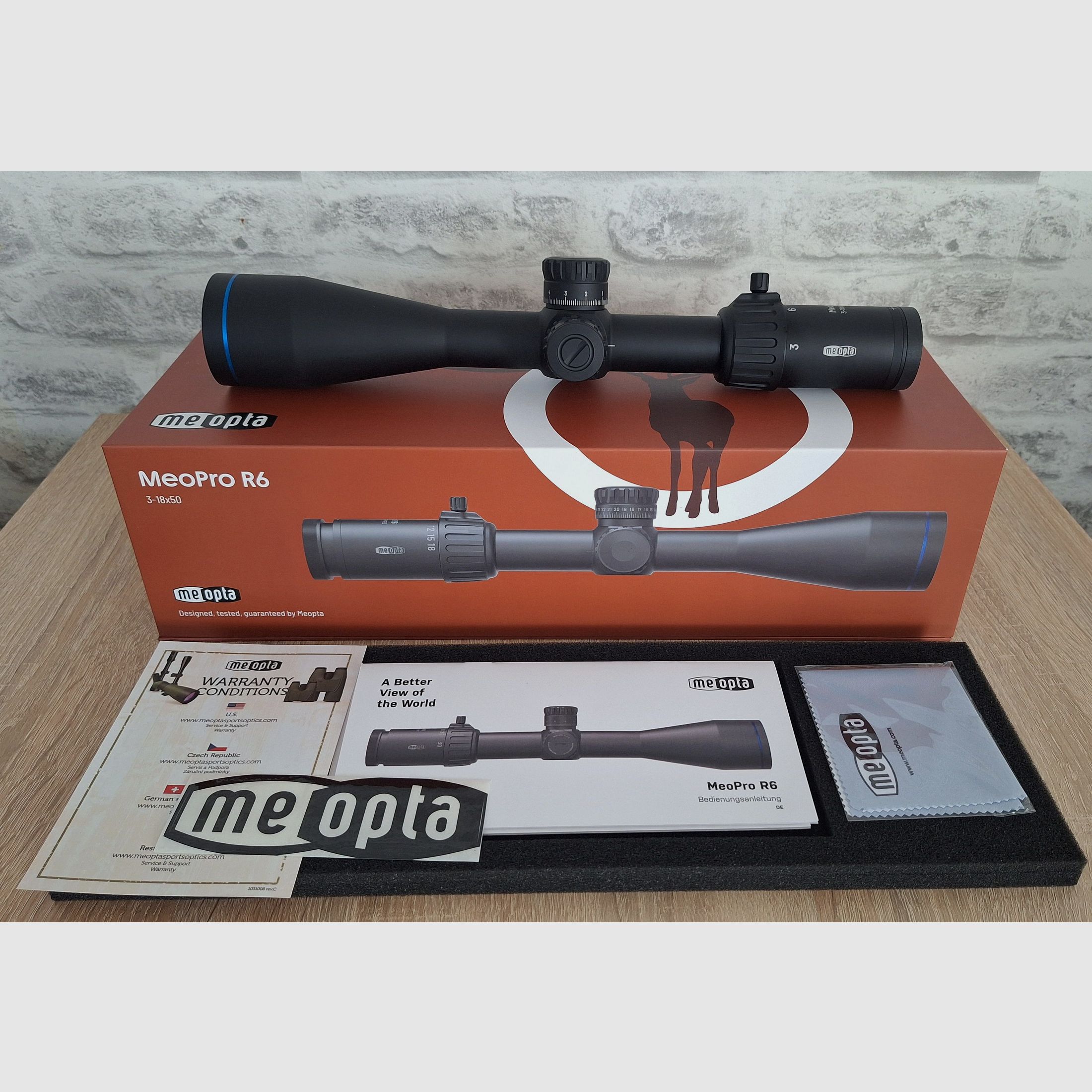 Meopta Zielfernrohr MeoPro R6 3-18x50 RD FFP