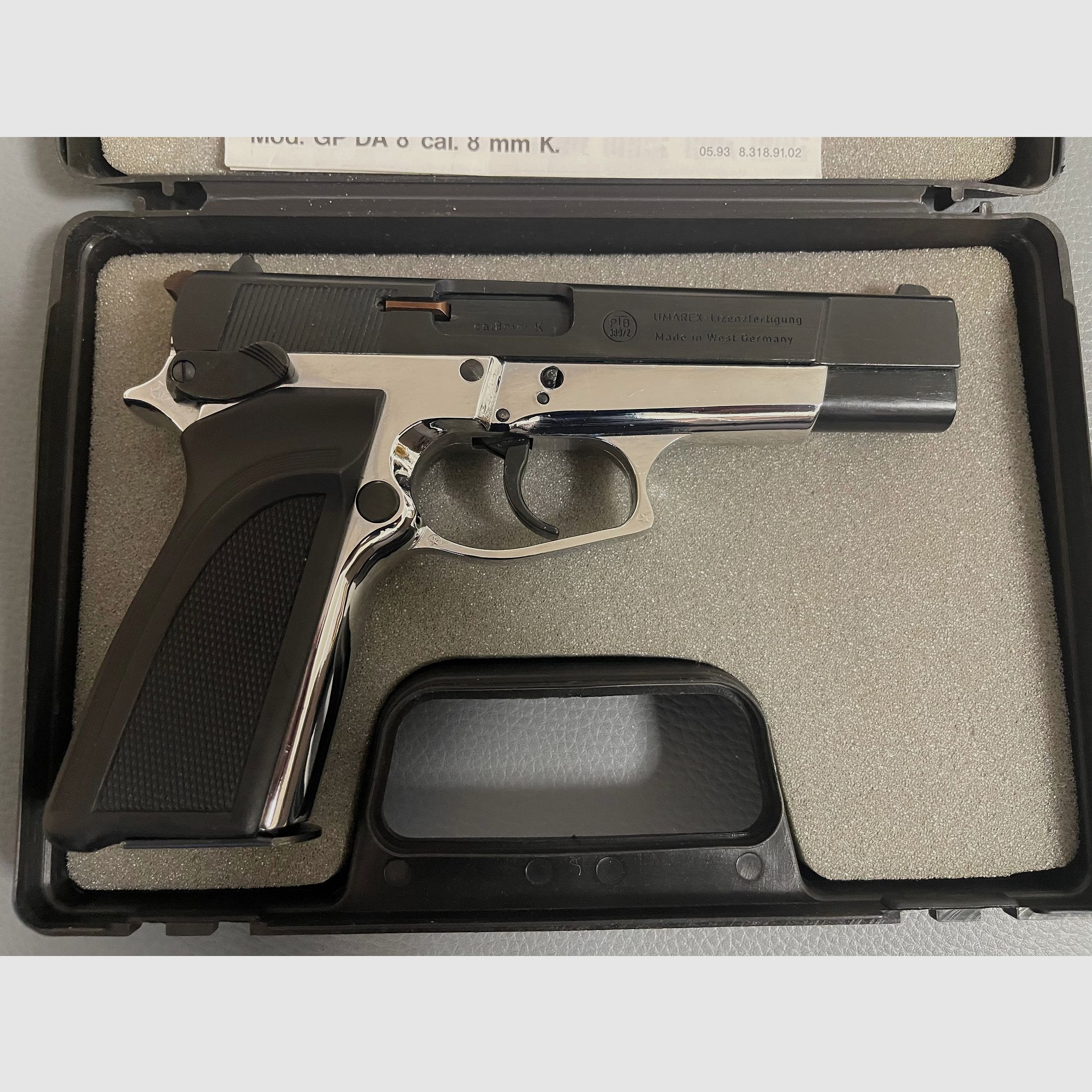 Browning Mod GP DA 8 Caliber 8mm Blank