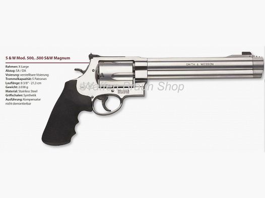 Smith & Wesson Mod 500 8 3/8 Zoll 500 S&W Mag