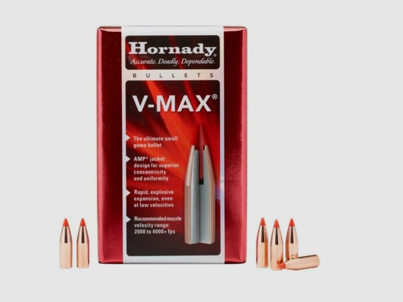 HORNADY KOGELS .22/.224 55GR V-MAX 22271 | Precisie Varmintkogel met Polymeerpunt