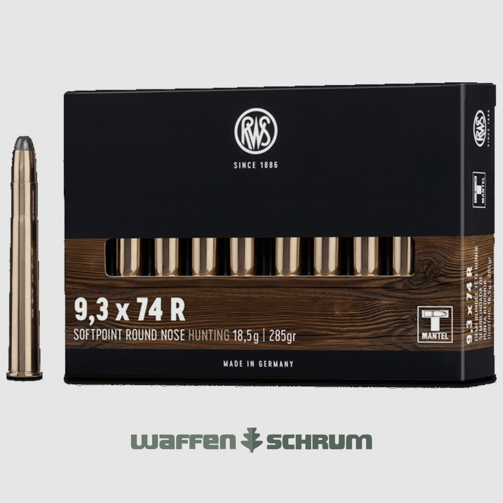 RWS TMR 18,5g - 285gr 9,3x74R
