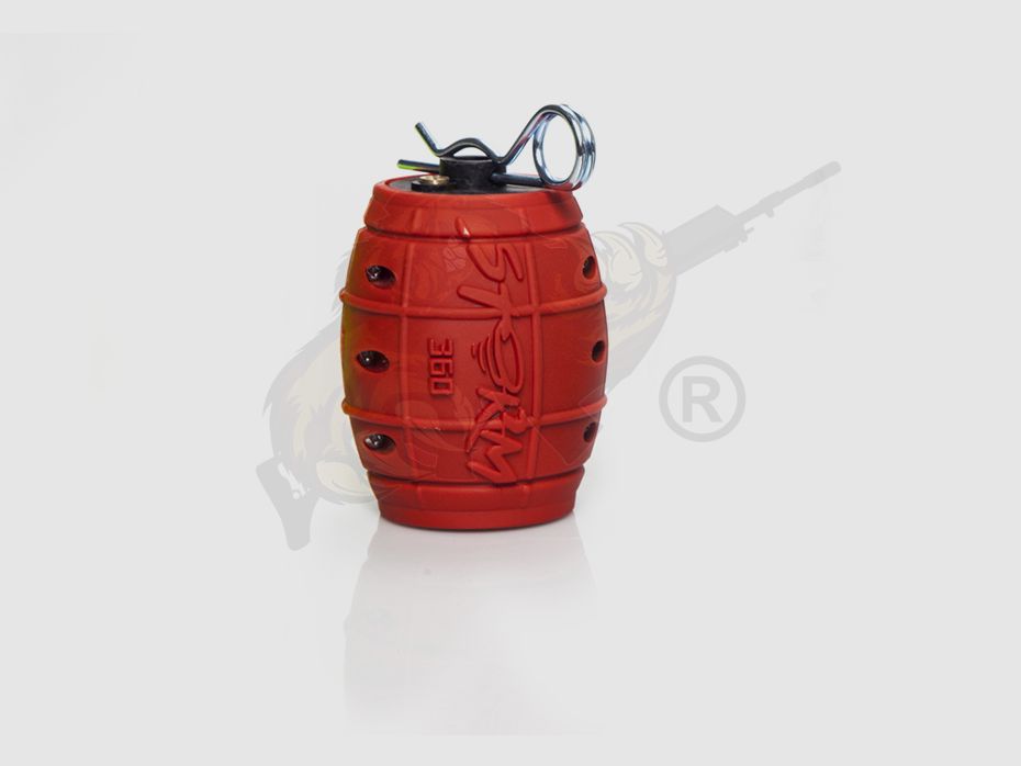 Storm Grenade 360 Impact Red - Airsoft Granate mit Aufschlagzünder