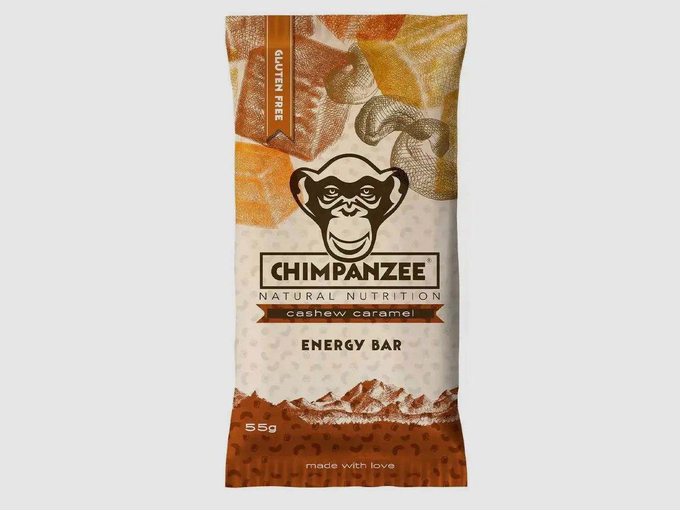 Chimpanzee Riegel Energy Bar Cashew Caramel