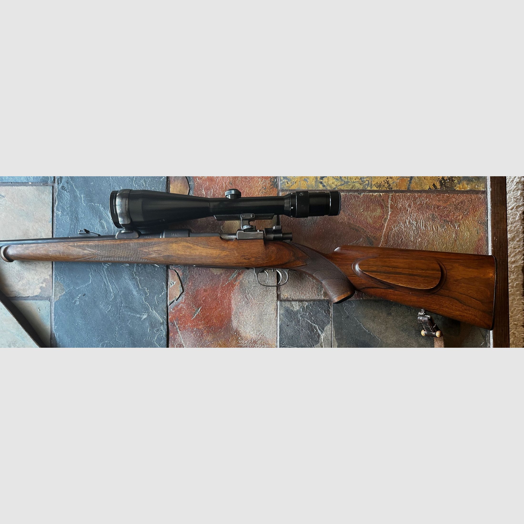 Mauser 98 rifle repetidora 8x57 IS con Jena ZF 3-12x56 – Rifle de caza clásico