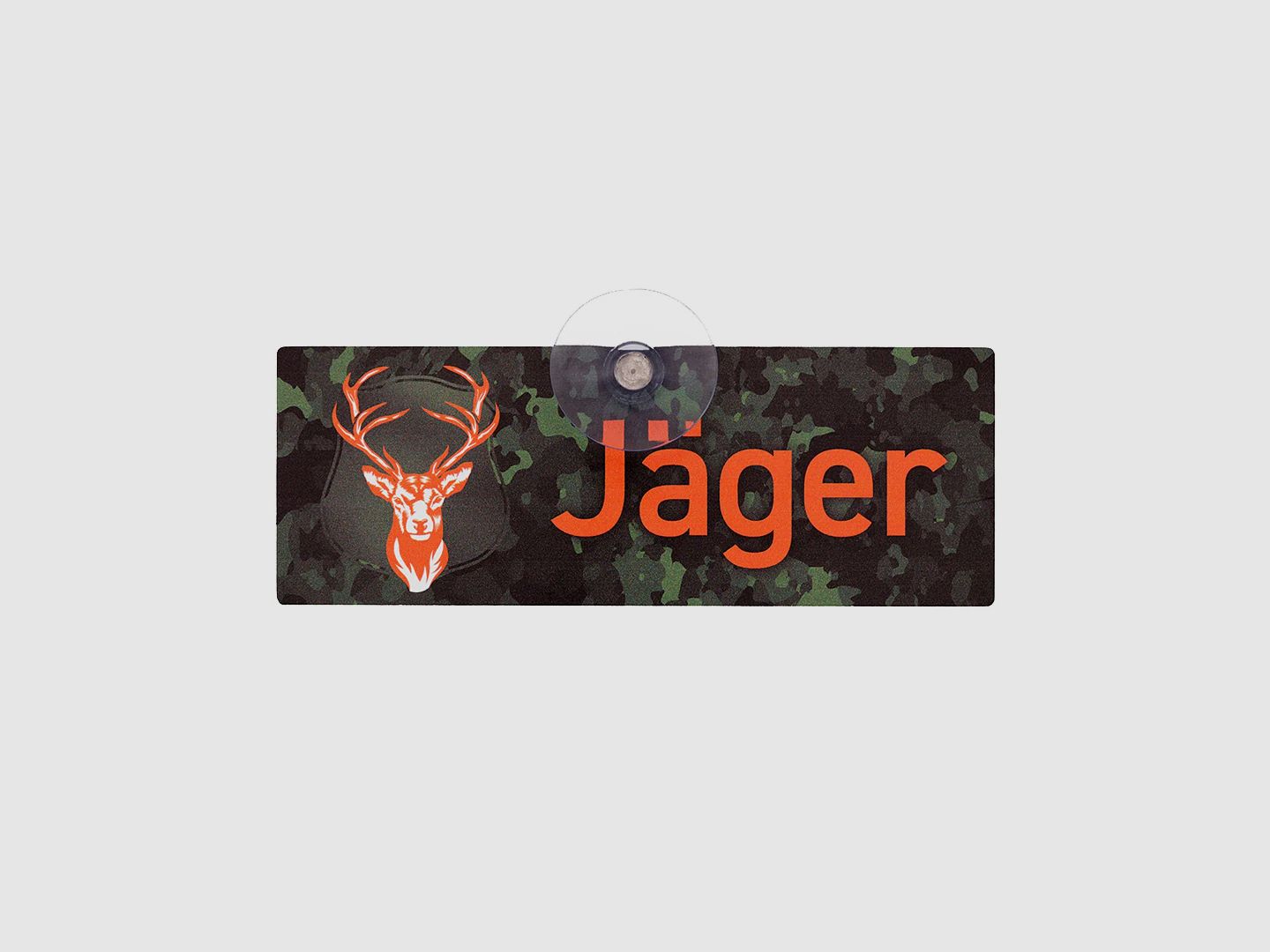 Jagdschild mit Saugnapf "Jäger" II
