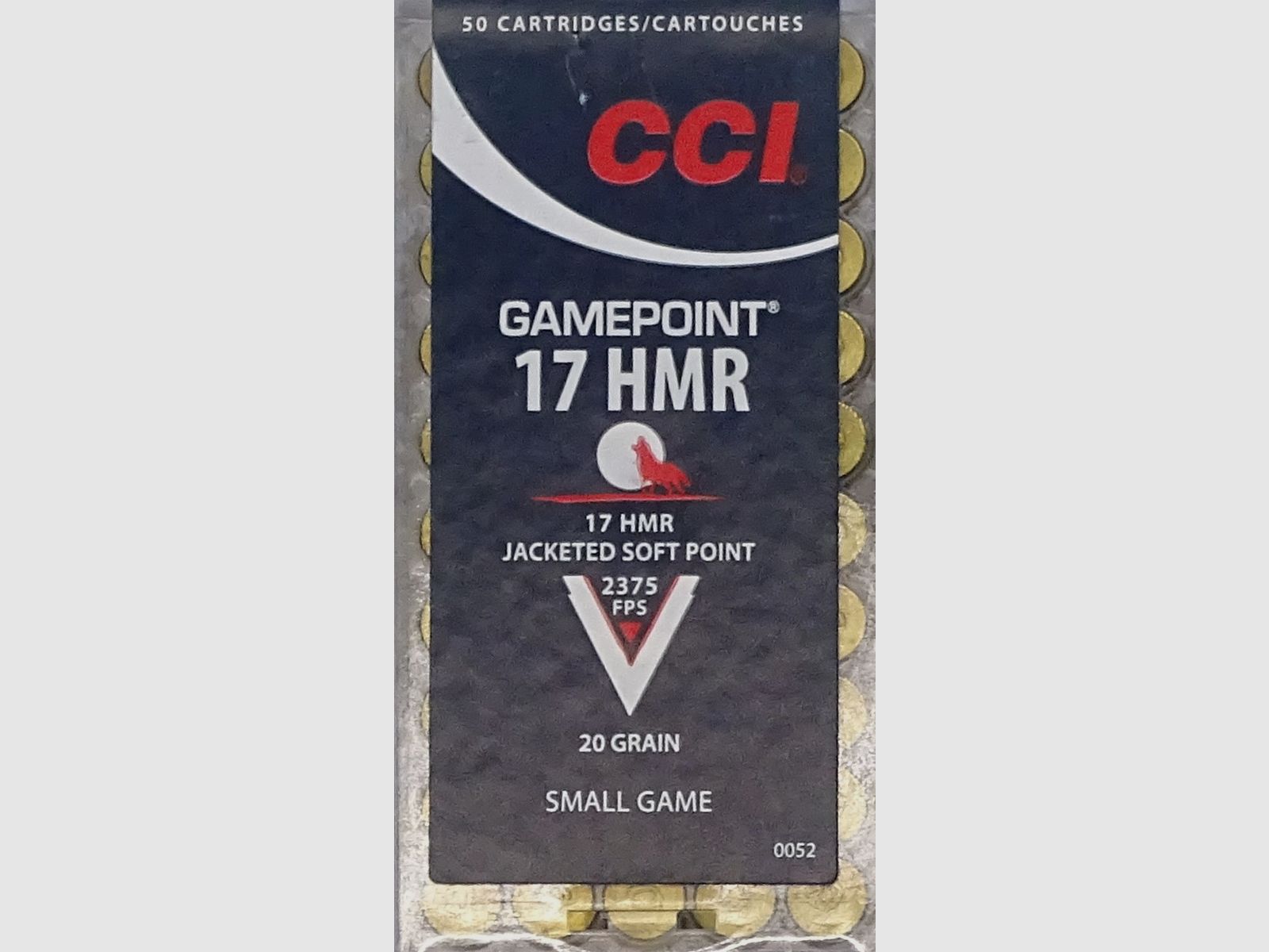 CCI .17HMR Gamepoint JSP 20grs - 50 shots