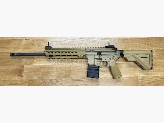 Heckler & Koch MR223 A3 Slim-Line 16,5" Lauf - halbautom. Büchse .223Rem Farbe sandfarben RAL8000 - System HK416 - sportlich zugelassen!