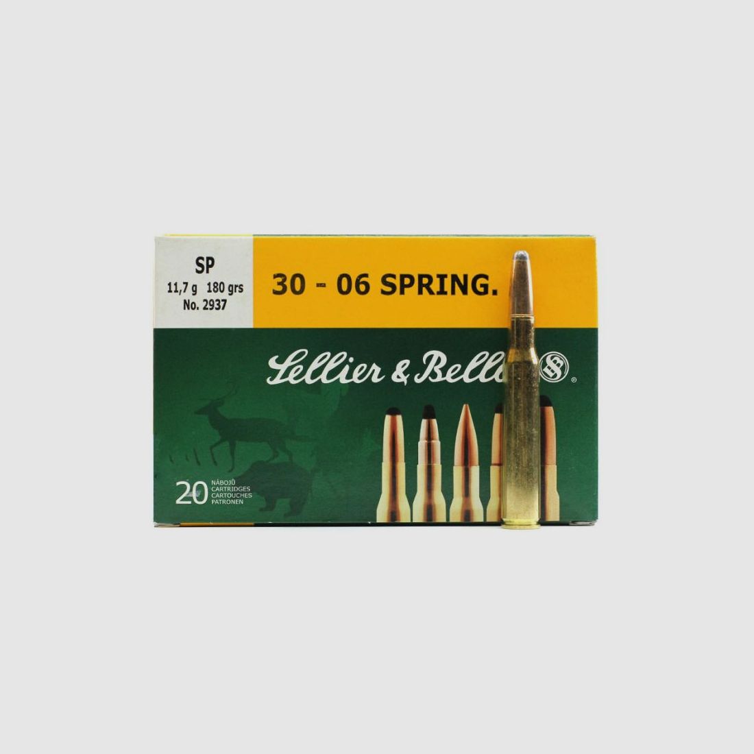 Sellier & Bellot .30-06 Sprg. 11,7g/180GR SP 20 patronen