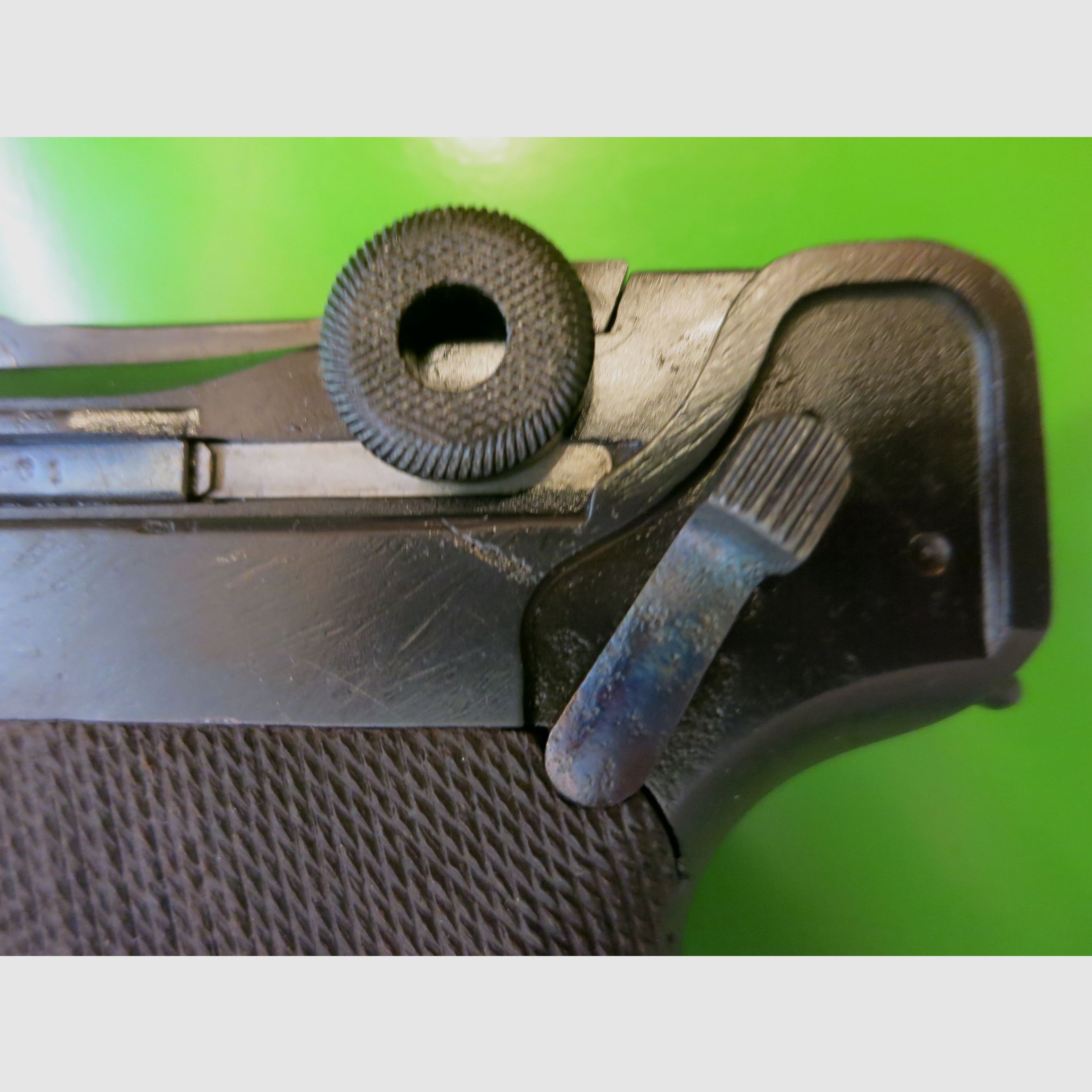 Pistola Parabellum, pistola Luger 08, calibre 9 mm Parabellum, Erfurt 1916      #94