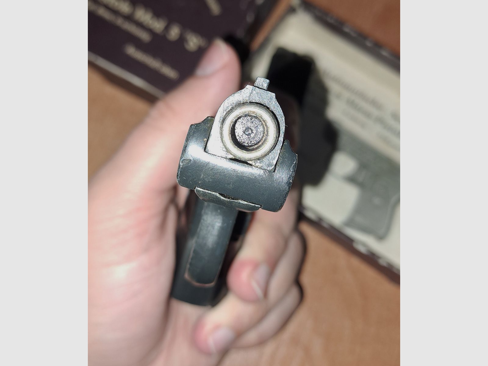 HS Mod.5 S pistolet startowy kal. 8 mm Knall/ PTB 99-69 z 1971 roku!