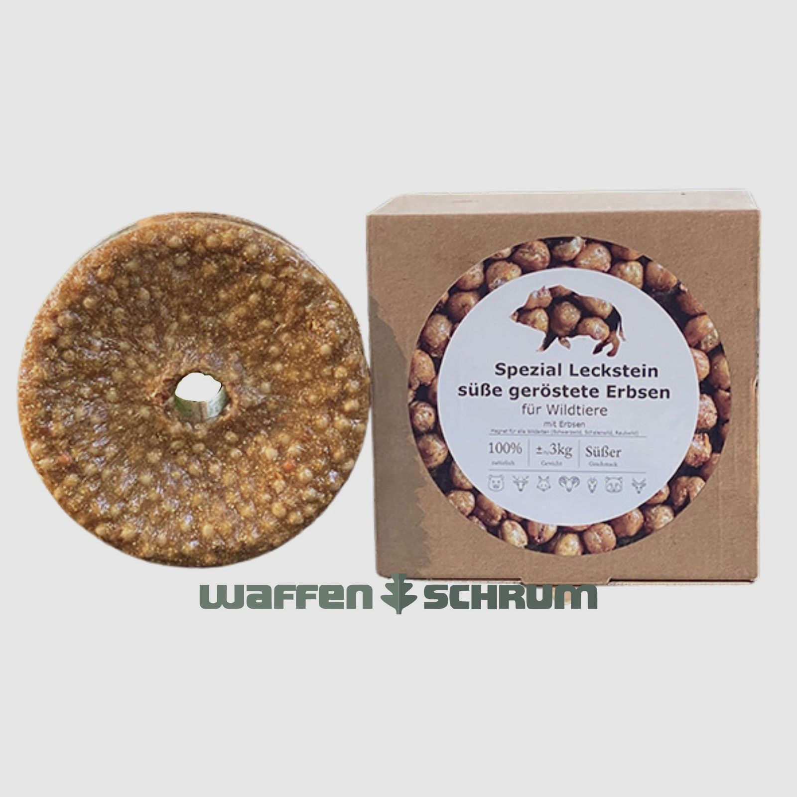 Wildlutscher Spezial Leckstein Geröstete Erbsen 3 kg