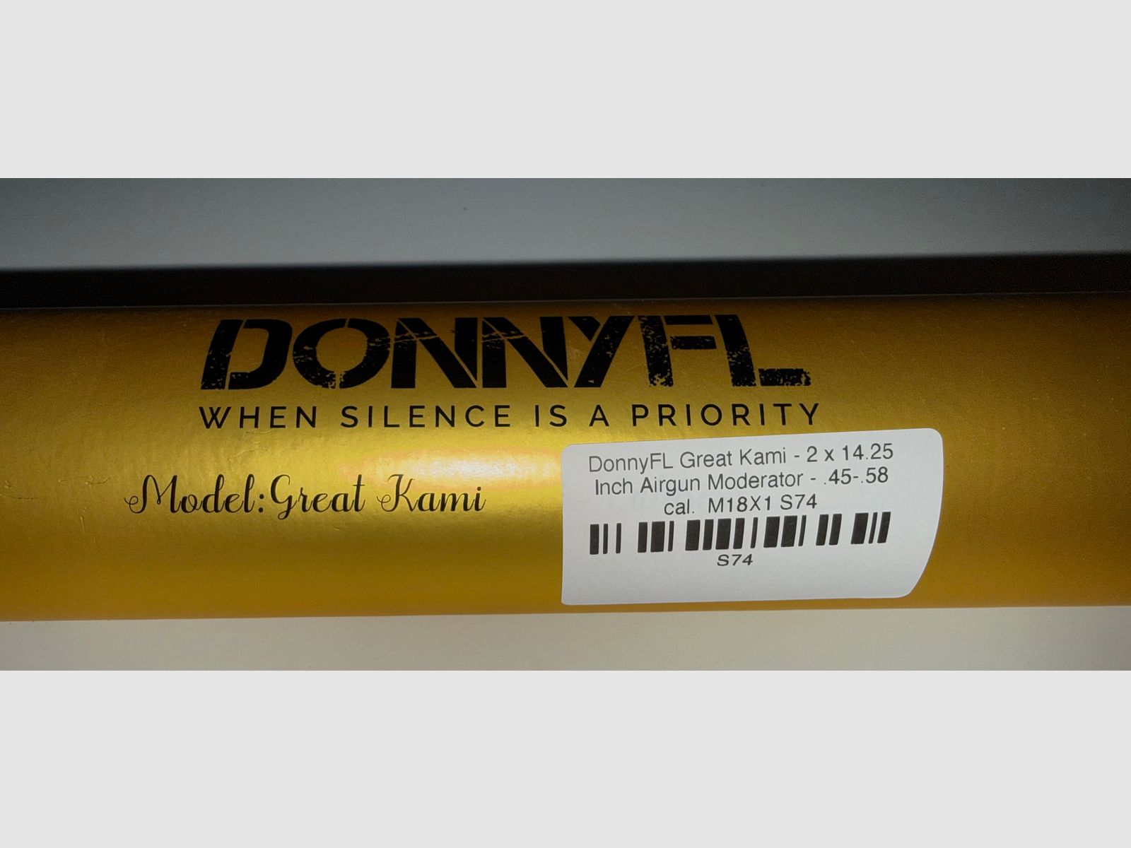 Silenciador DonnyFL Great Kami M18x1, .45 hasta .58