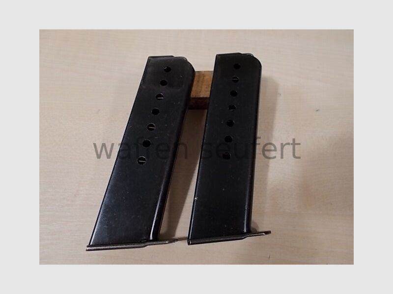 2 pièces de chargeurs 9mmL Walther P38 Bundeswehr poli