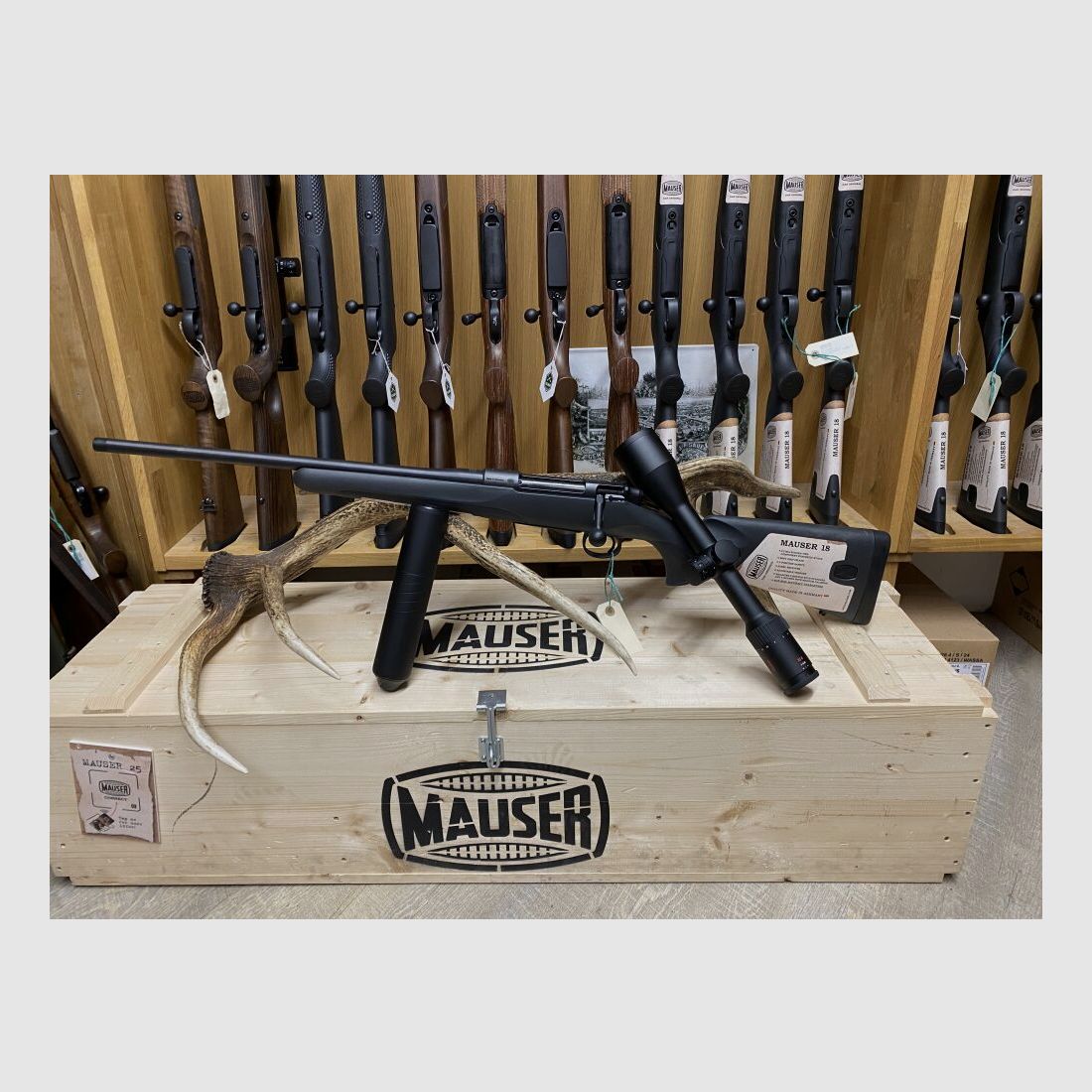 Mauser M18 left, with Minox RS-4 3-12x56, without rail