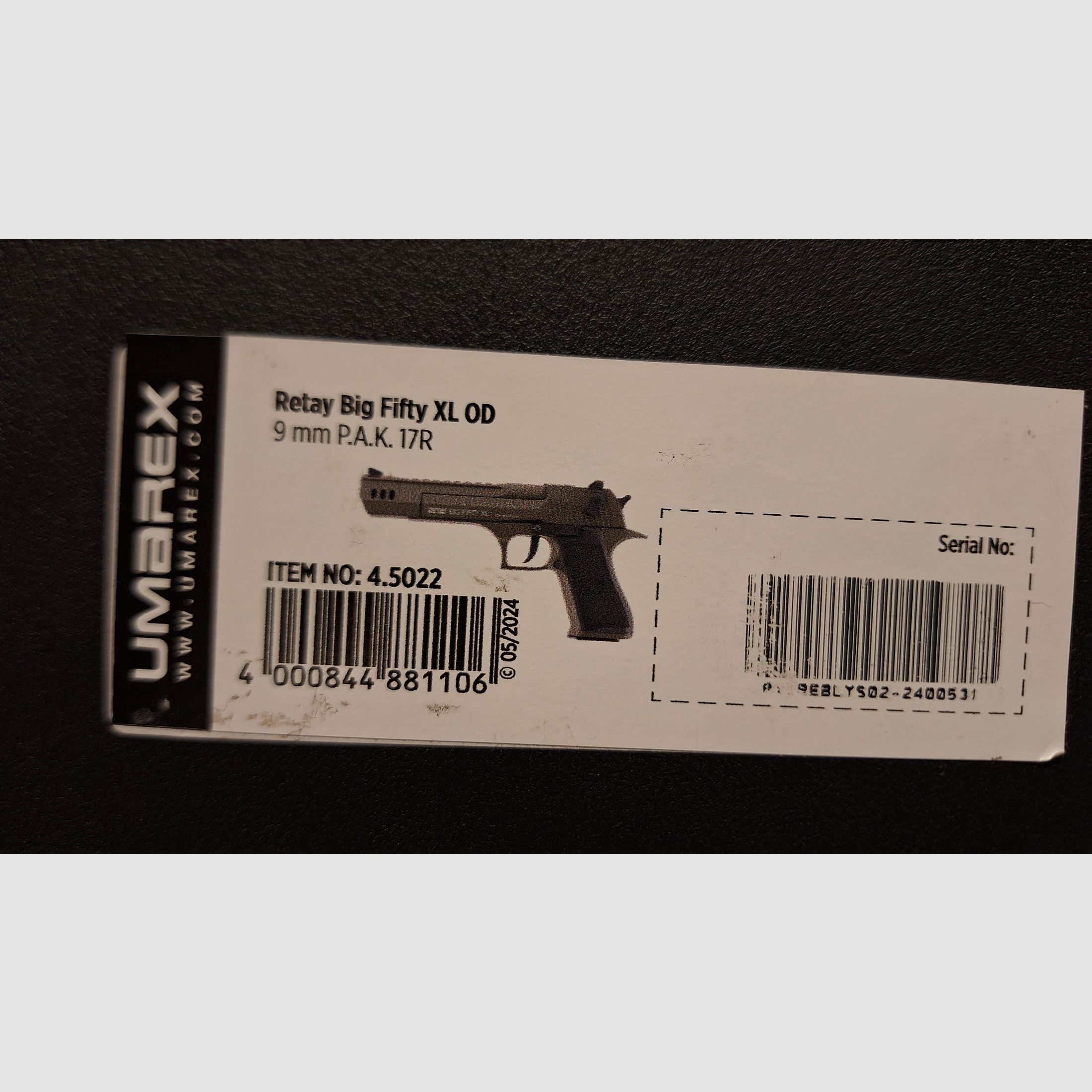 Retay Big Fifty XL Oliv Schreckschusspistole 9mm P.A.K. NEU!