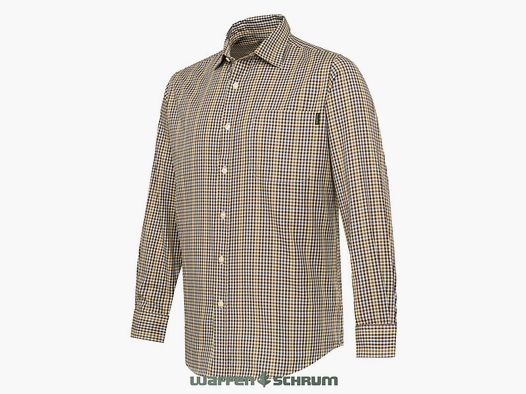 Chemise Beretta Bryggen Abricot & Bordeaux à carreaux