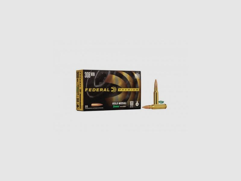 FEDERAL Munition Kal. .308 Win Gold Medal 168 gr. Sierra GM308M