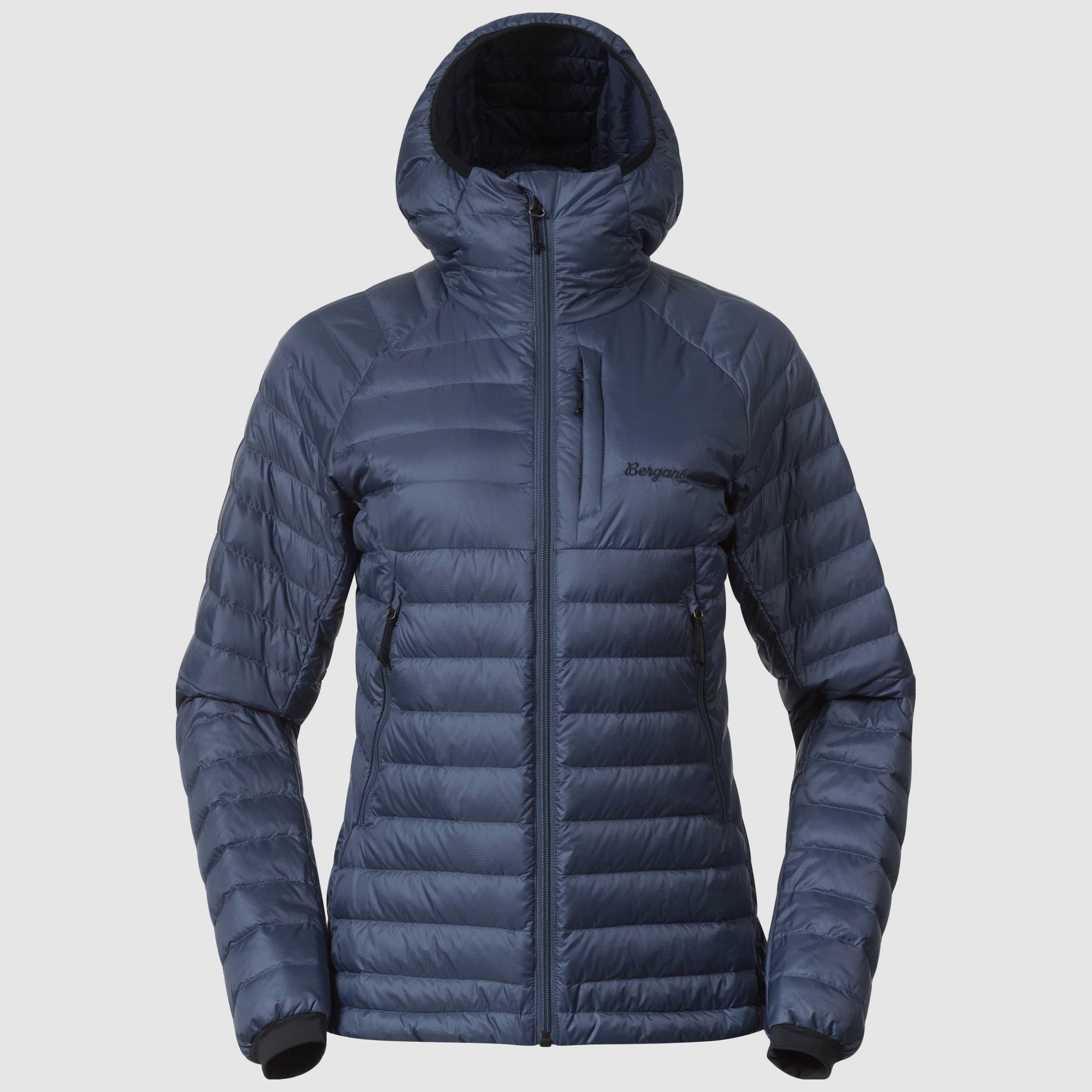 Bergans Vaagaa Light Down Jacket Hood Dames Granite Blue M