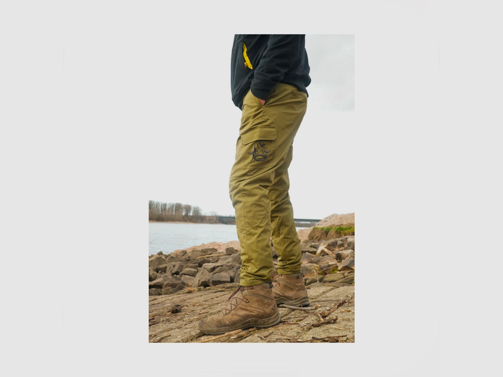 PANTALONE – BLACK CAT – CARGO TROUSERS Olive Green, image 3 of 6