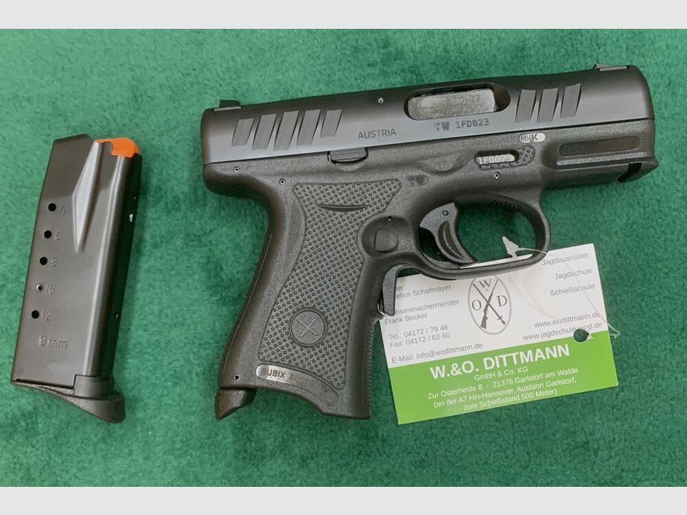 BubiX halbautomatische Pistole 9x19mm - Schwarz