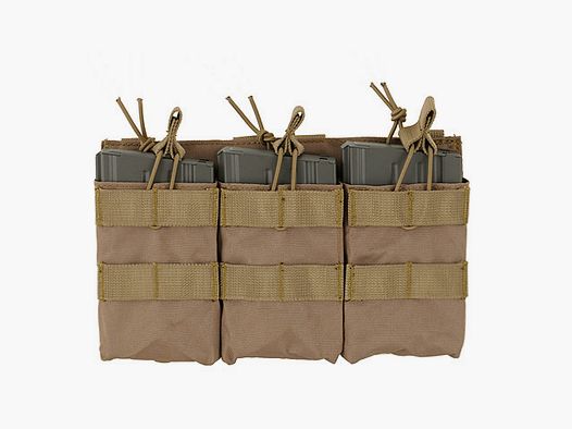 Triple Open Top 7.62 Mag Pouch - Coyote [8FIELDS]