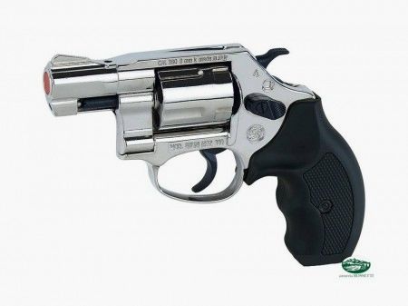 BRUNI NEW 380 Revolver NICKEL Kal.380mm 2 inch