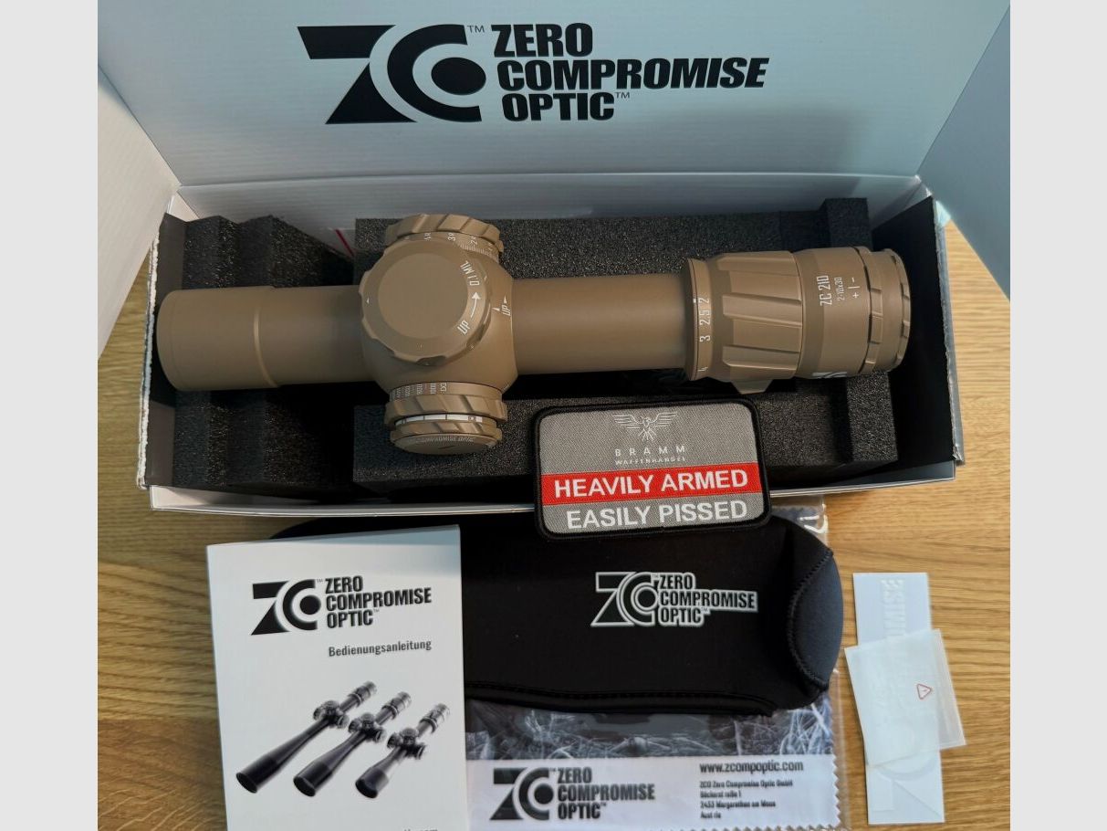 ZCO Zero Compromise ZC210 MIL 2-10x30 LPVO FDE Predator