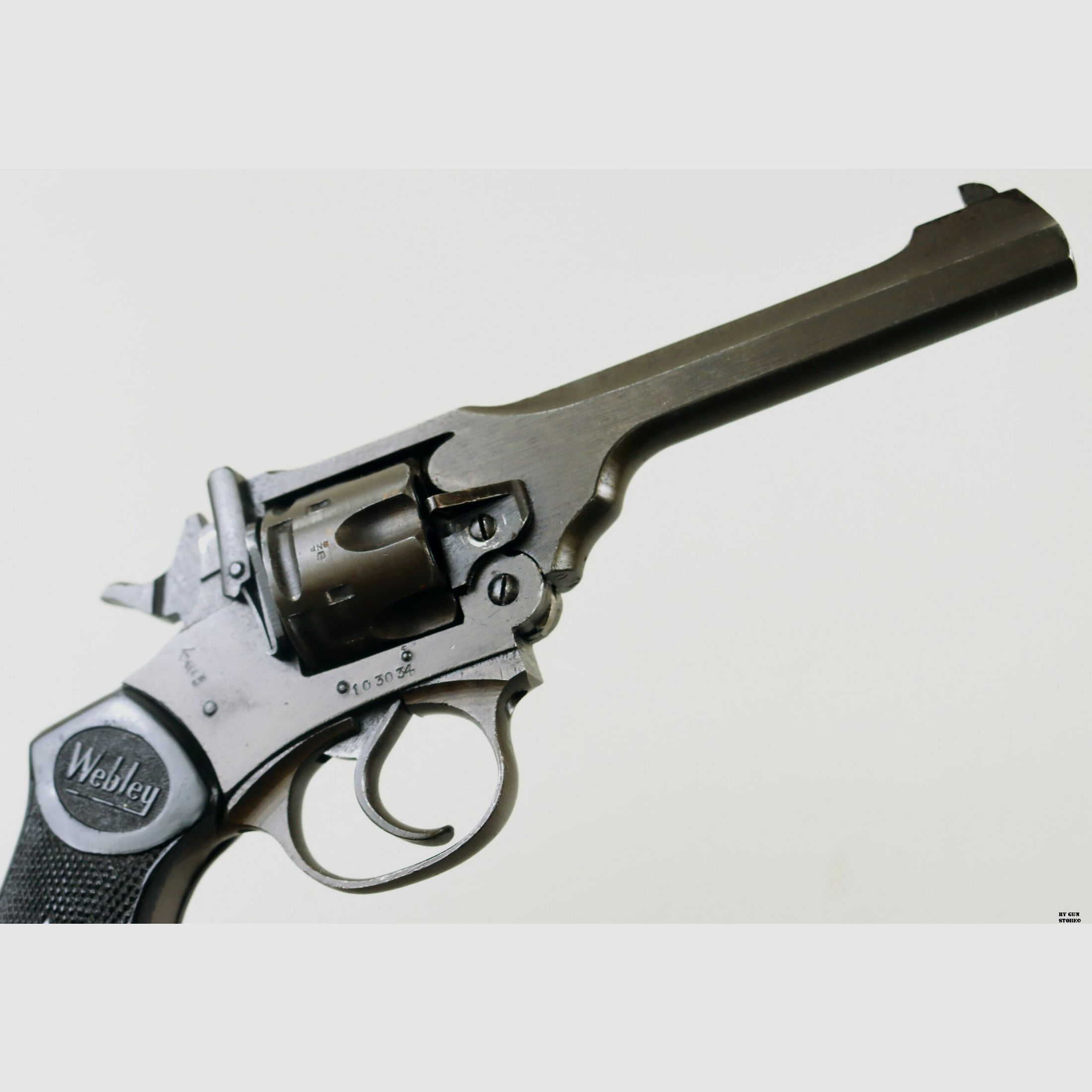Revólver Webley & Scott mod. Mark IV cal. 38 n.º de serie 103034, imagen 8 de 10