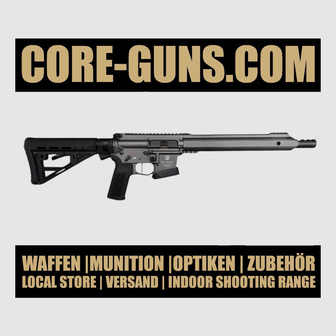Schmeisser AR15-9 S4F Dynamic PCC Grey Sport 12,5" halbautomatische Büchse sofort verfügbar, Versand +20€ Schmeisser AR15-9