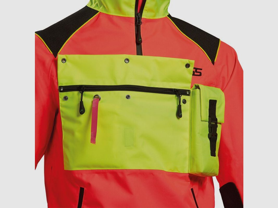 PSS X-treme Herren Hybrid-Schlupfjacke Neonrot/Neongelb