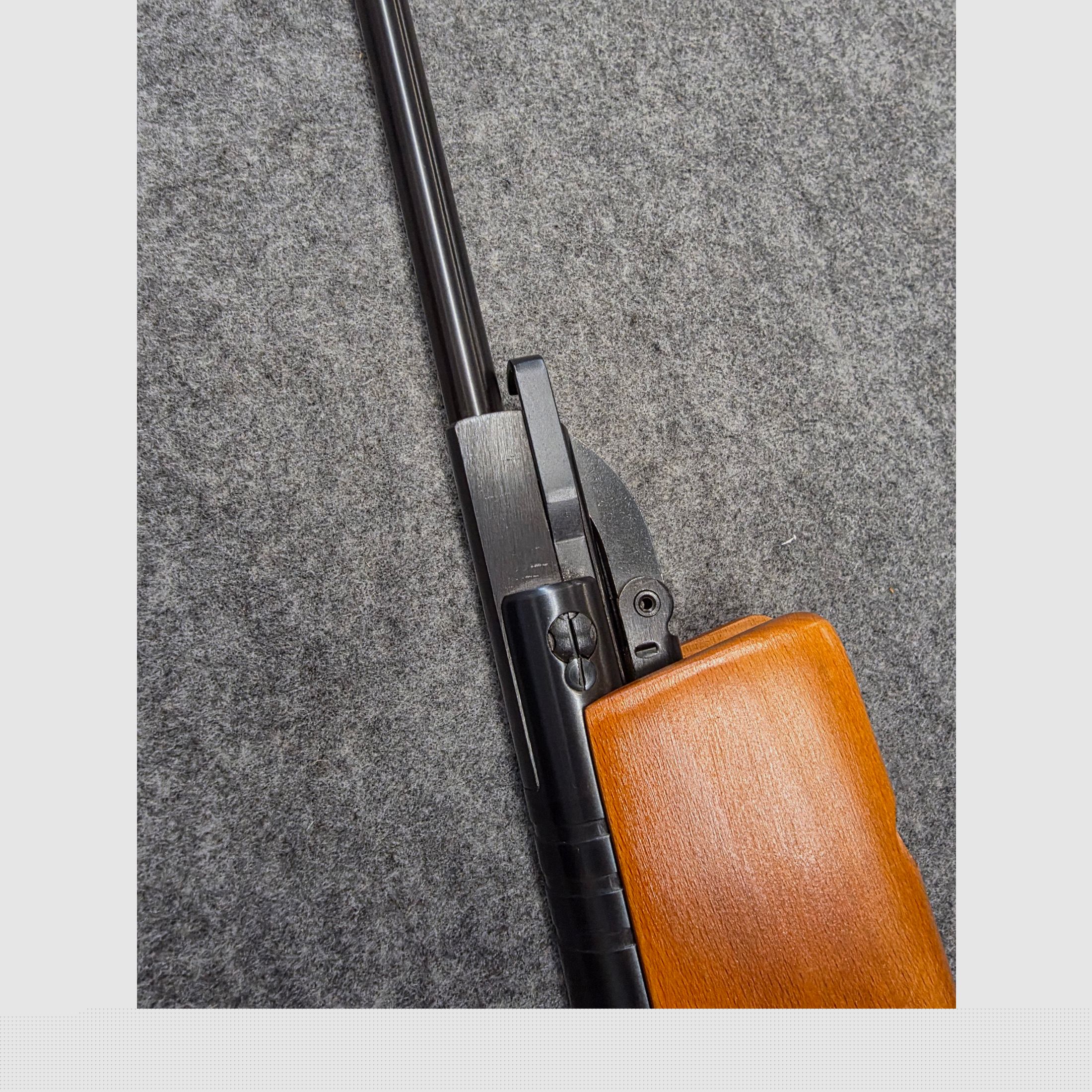 ¡Como comprado ayer en la tienda! Haenel 303 - 8 Super con disparador fino, diopter, cañón plegable, carabina de aire comprimido Kirmes 4.5mm.