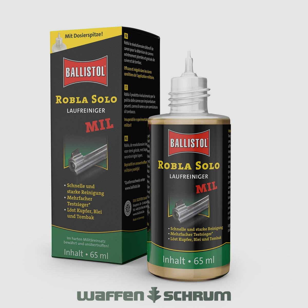Ballistol Pulitore per canne Robla Solo MIL 65ml