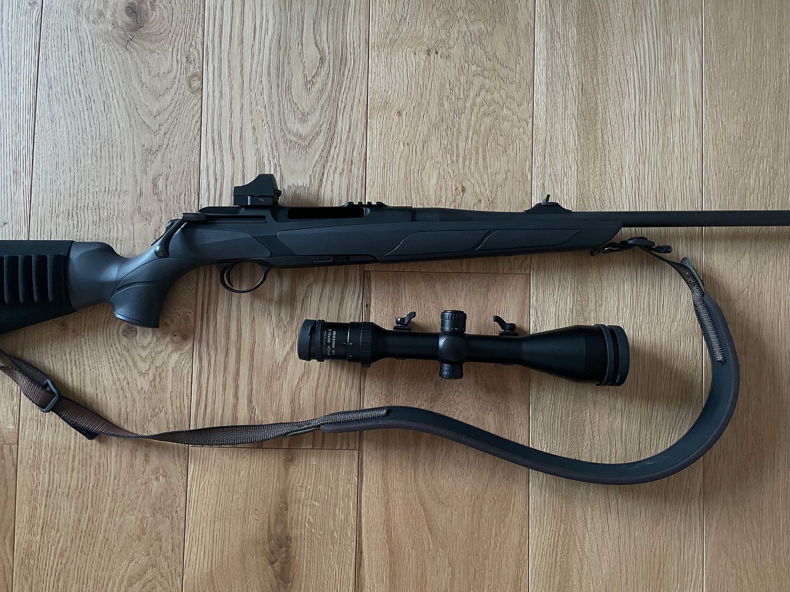 Merkel Helix 8x57 IS + Meopta R1 3-12x56 + Drückjagdvisier
