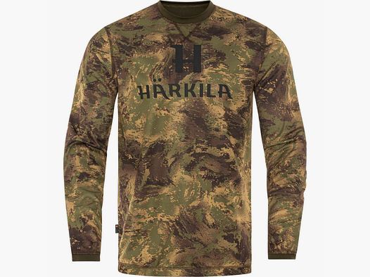 Härkila Langarmshirt Deer Stalker Camo Axis MSP Forest Green