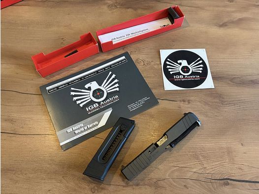 KK Wechselsystem IGB Austria für Glock 19 Gen3 Gen4 Gen5 Gen6 .22lr