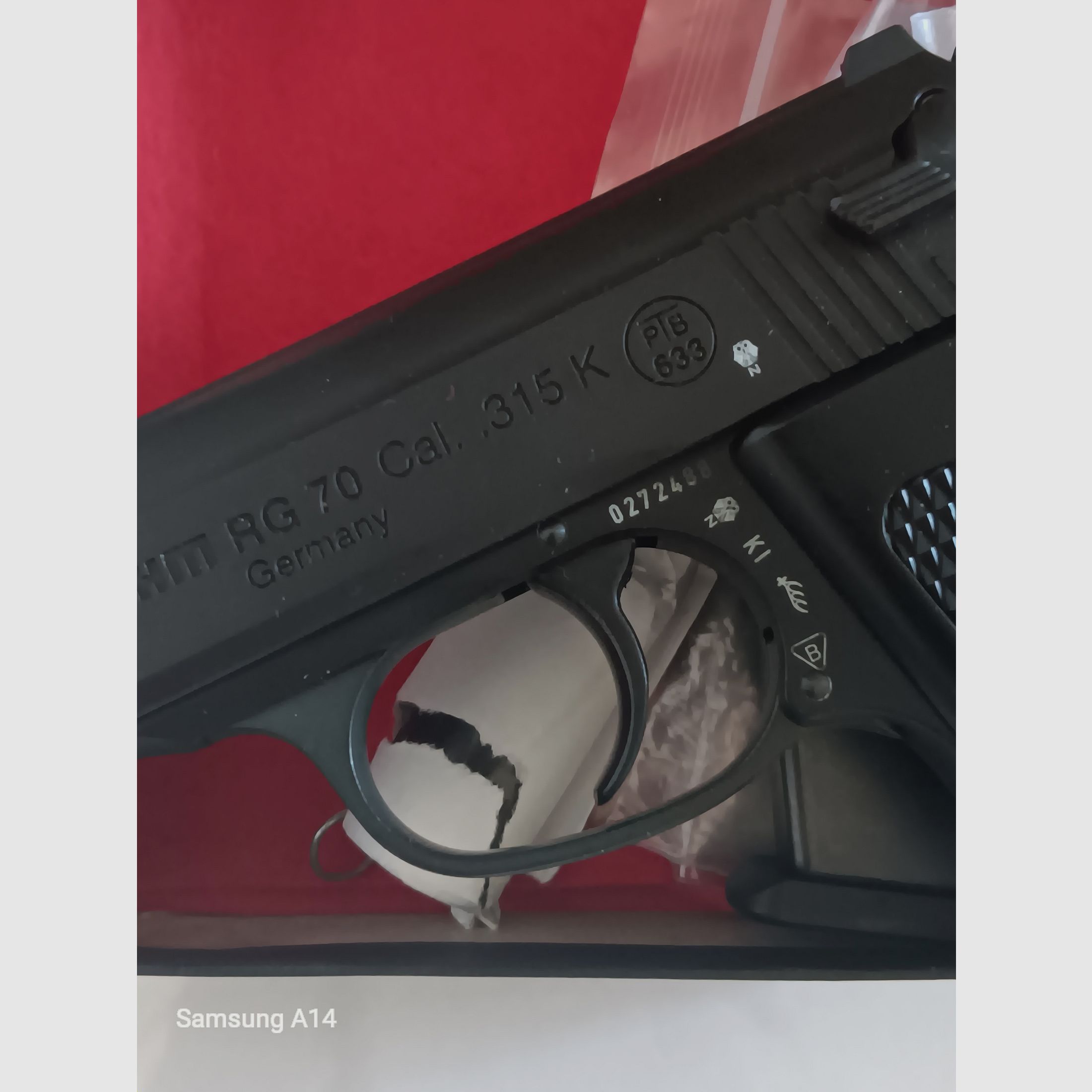 RG 70  RÖHM cal.315 PTB 633