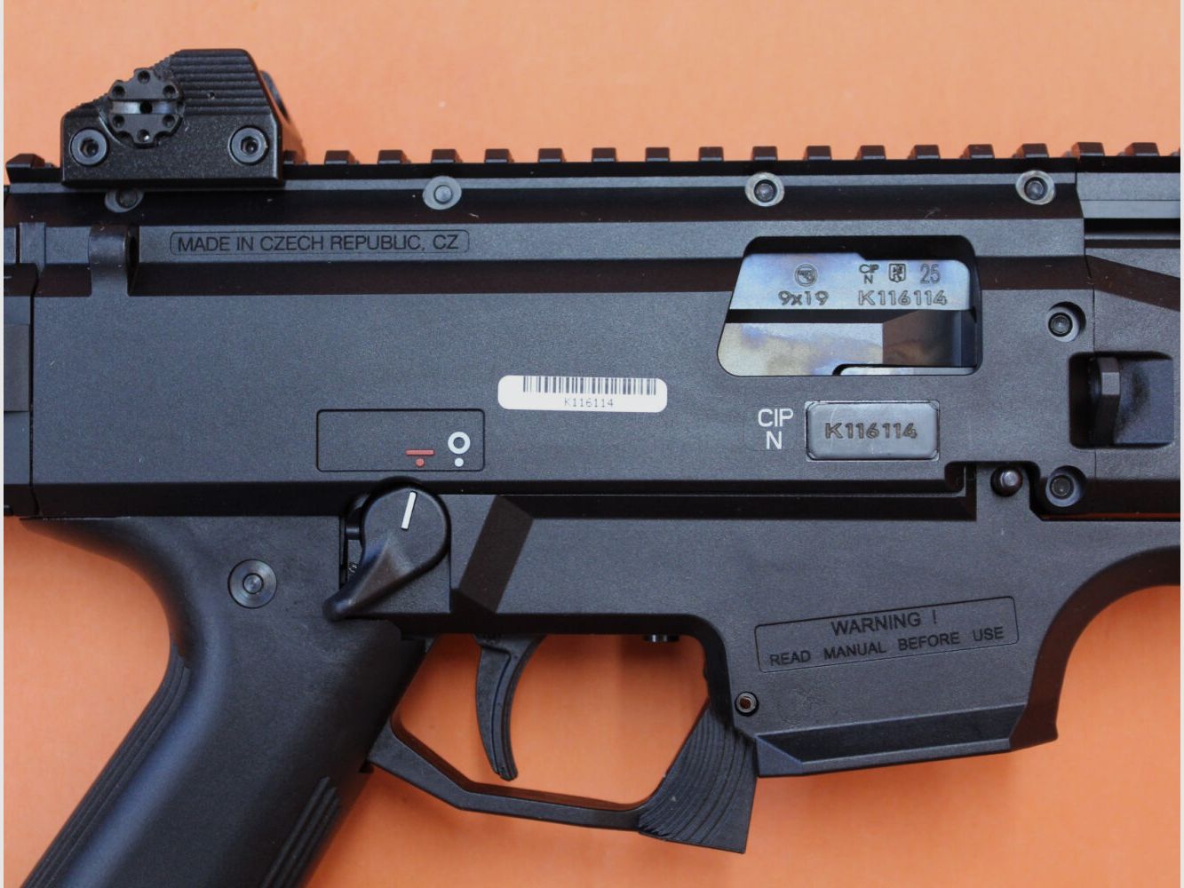 CZUB Ha.Büchse 9mmLuger CZ UB CZ SCORPION EVO3 S1 CARBINE COMP 16" canna/ M-LOK/ calcio pieghevole (9mmPara/9x19)