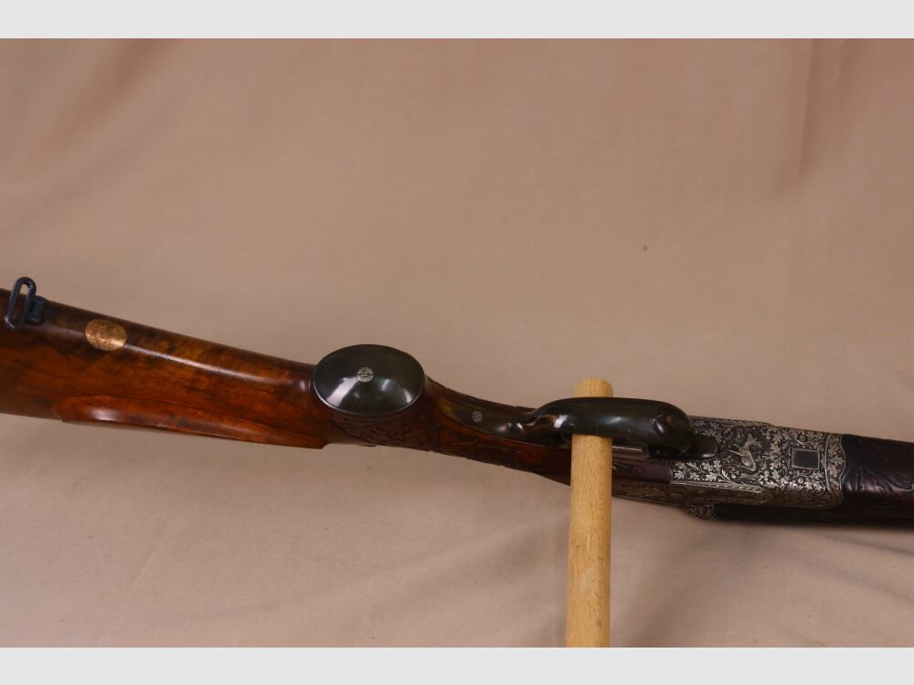 Ten FFM double rifle // Exclusive // Ejector! // Great engraving and walnut wood!!