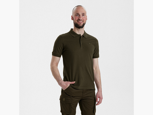 Harris Polo Shirt - Deep Green - Size: L