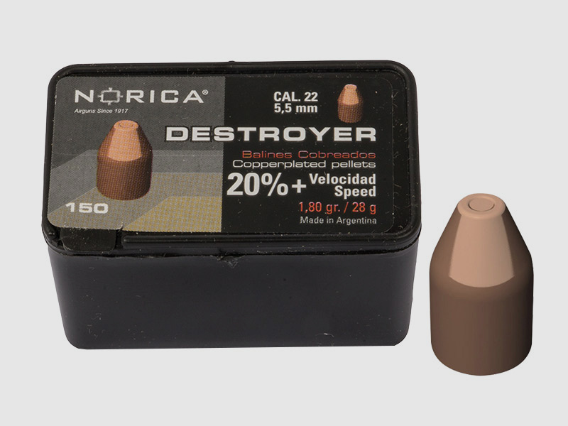 Spitzkopf Diabolos Norica Destroyer Kaliber 5,5 mm 1,8 g verkupfert 150 StĂĽck