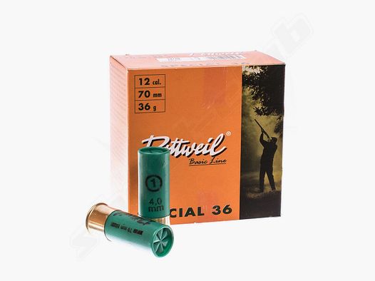Rottweil hunting shotgun cartridge Rottweil special 36 12/70 4.0 mm