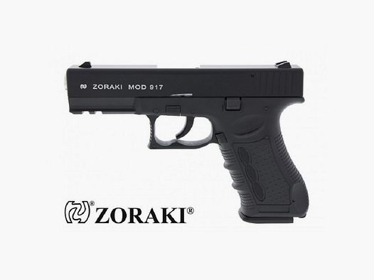 Buchner Zoraki 917 geblauwde/chroom 9mm PAK gas- en signaalwapens