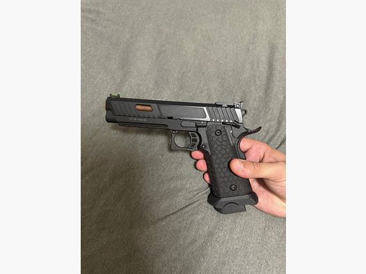 ASG / STI International Combat Master 2011 JW3 Airsoftpistole Vollmetall CO2BB 6mm BB schwarz