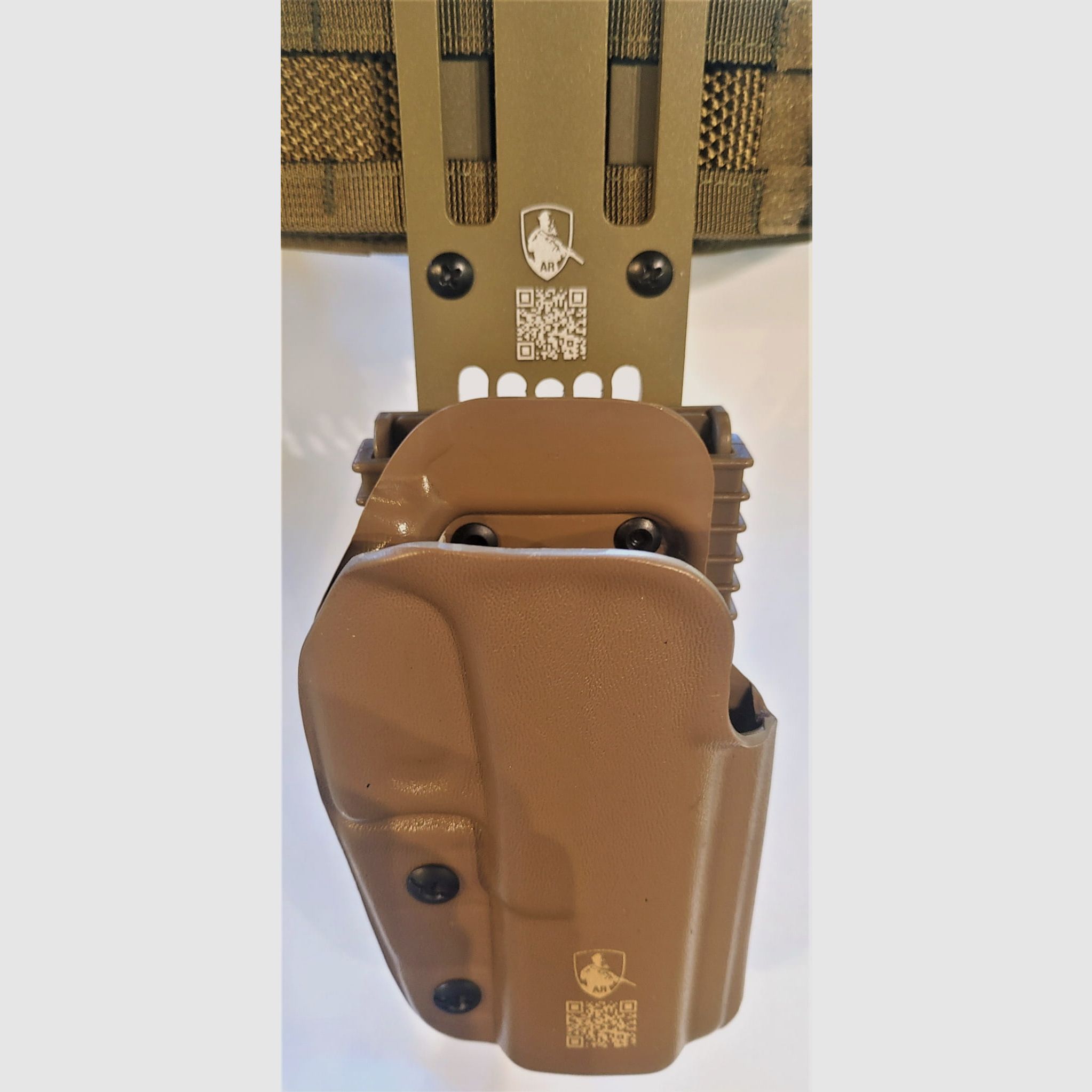 Kabura pistoletowa z adapterem - CENTRUM kolor tan, praworęczna,, do pistoletów Glock 17/19, zdjęcie 1 z 2