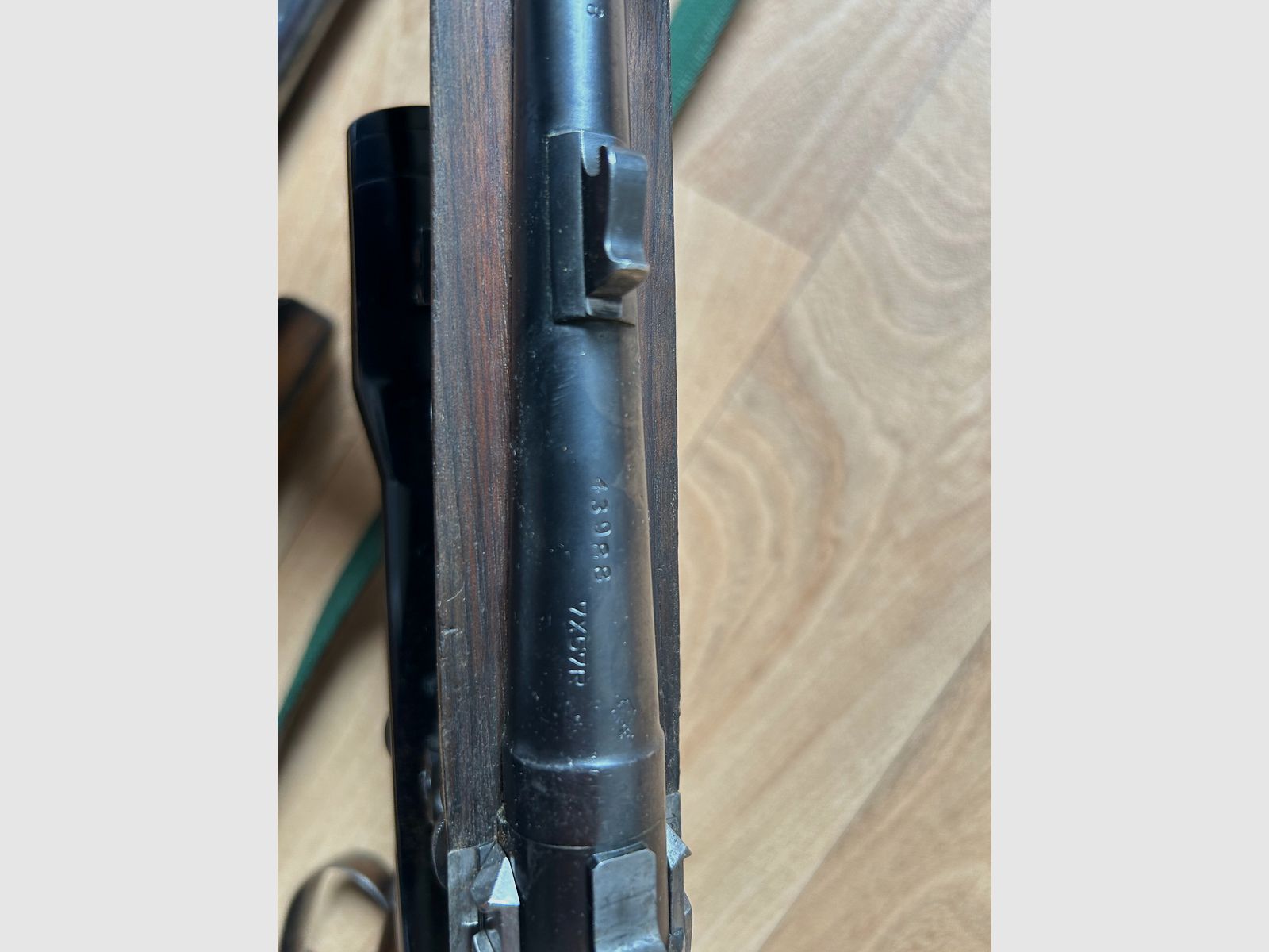 Bockdoppelflinte Merkel Suhl 16/70 met Krieghoff verwisselbare loop 7x57R en richtkijker Zeiss Diavari 1,5x6