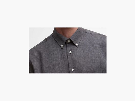 Barbour Tamish Regular Herringbone Shirt in Grey